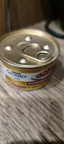Фото консерви Gourmet Gold с лососем и цыпленком 85 г (7613032618674) від користувача Serhii