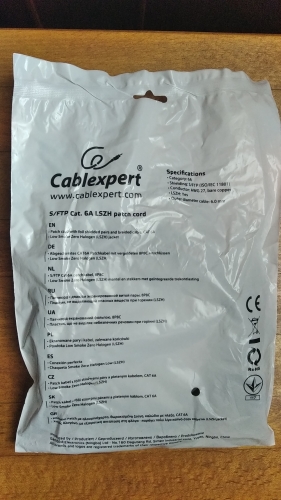 Фото Патч-корд Cablexpert S/FTP Cat.6A 3m Black (PP6A-LSZHCU-BK-3M) від користувача Johnny Mnemonic