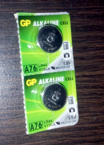 Фото Батарейка GP Batteries LR44/AG13 bat(1.5B) Alkaline 10шт (A76-U10) від користувача dr_ula