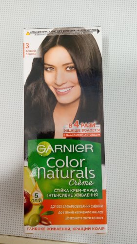 Фото фарба для волосся Garnier Краска для волос  Color Naturals 3 Темный каштан (3600540676726) від користувача Banana XD