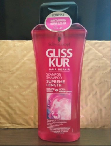 Фото шампунь для волосся Gliss kur Hair Repair Supreme Length Shampoo 400 ml Шампунь для длинных волос, склонных к повреждениям и жирно від користувача nataly88nata