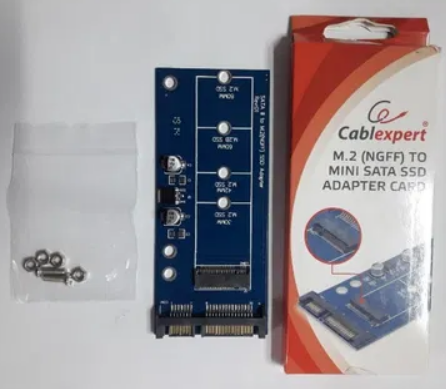 Фото Адаптер Cablexpert M.2 (NGFF) to Mini-SATA 1.8" (EE18-M2S3PCB-01) від користувача Евгений_M