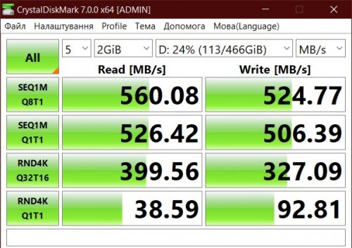 Фото SSD накопичувач WD SSD Blue 500 GB (S500G2B0A) від користувача Эномай