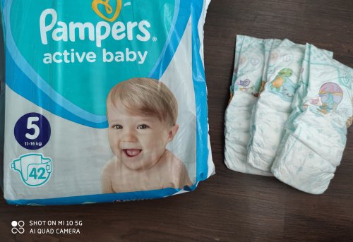 Фото Підгузки Pampers Active Baby-Dry Junior 5, 42 шт. від користувача Mexanik