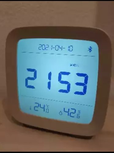 Фото Годинник з метеопоказниками Xiaomi Qingping Bluetooth Alarm Clock (CGD1) White від користувача Chupachupsik