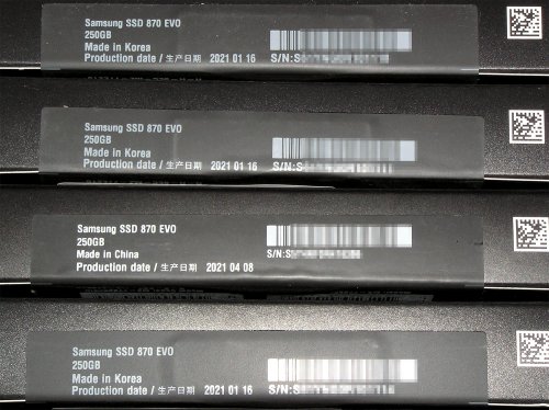 Фото SSD накопичувач Samsung 870 EVO 250 GB (MZ-77E250BW) від користувача 339
