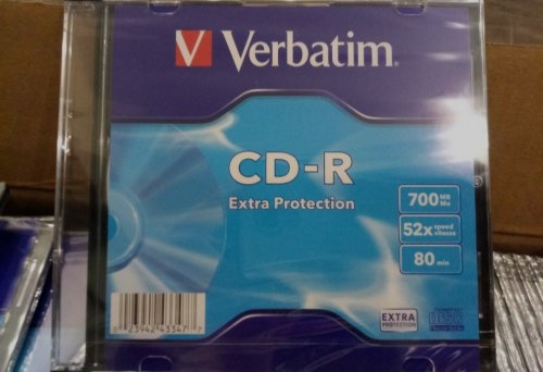Фото Диск Verbatim CD-R 700MB 52x Slim Case 1шт (43347) від користувача Mexanik