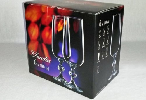 Фото келих для шампанського Bohemia Набор бокалов для шампанского Claudia 6 шт х 180 мл (40149/180) від користувача Mexanik