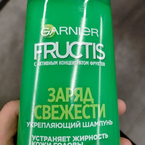 Фото шампунь для волосся Garnier Шампунь  Fructis Заряд свежести для нормальных волос склонных к жирности 400 мл (3600541980990) від користувача Malinka11