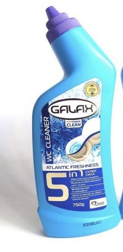 Фото Рідкий засіб для прибирання Galax Средство для чистки унитаза  das PowerClean Свежесть Атлантики 750 г (4260637724441) від користувача Maya
