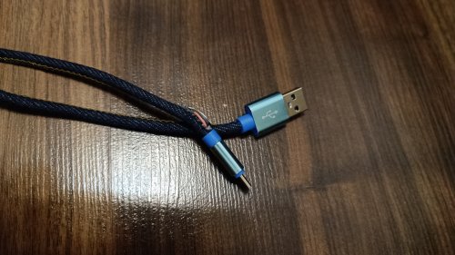 Фото Кабель USB Type-C Cablexpert Premium Denim USB Type-C Blue 1m (CC-USB2J-AMCM-1M-BL) від користувача QuickStarts