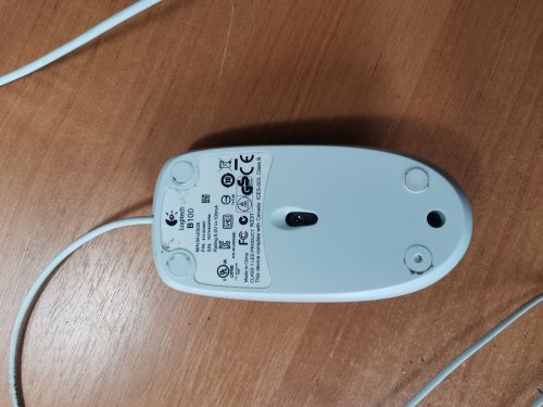 Фото Миша Logitech B-100 Optical Mouse white (910-003360) від користувача defperisher
