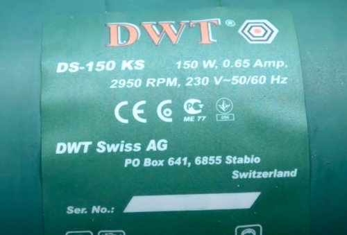 Фото Верстат для заточування DWT DS-150 KS від користувача 