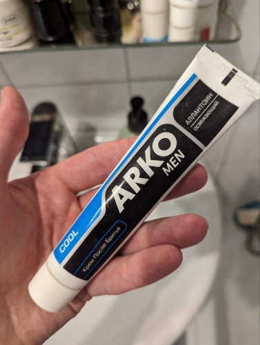 Фото крем для гоління ARKO Крем для гоління  Прохолода, 65 г 65 г (8690506094126) від користувача Денис