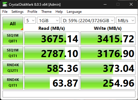 Фото SSD накопичувач MSI Spatium M461 1 TB (S78-440L1D0-P83) від користувача RAM
