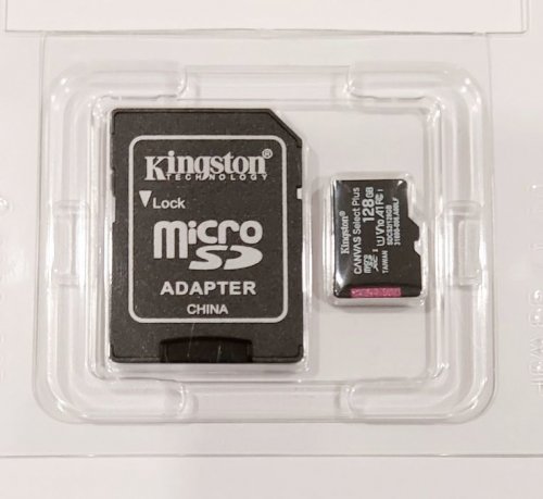 Фото Карта пам'яті Kingston 128 GB microSDXC Class 10 UHS-I Canvas Select Plus SDCS2/128GBSP від користувача Славик Нестеренко