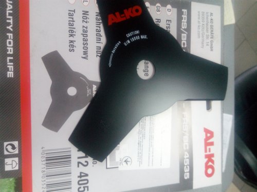 Фото Ніж змінний AL-KO Нож для мотокосы BC 260, 410, 4125, 4535 (112405) від користувача Seem