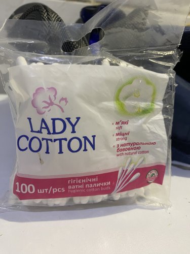 Фото  Lady Cotton Палочки ватные  п/э, 100шт (4820048487351) від користувача Iryna