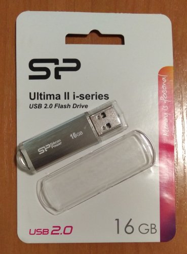 Silicon Power Ultima II-I Series 16GB USB 2.0 Flash Drive Model  SP016GBUF2M01V1S