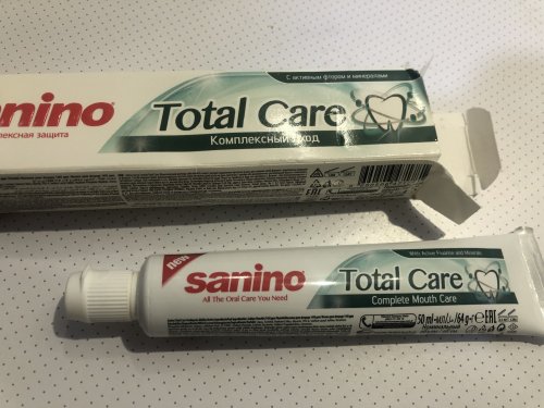 Фото зубна паста Sanino Зубная паста  Комплексный уход, 50 мл (8690506471781) від користувача Iryna