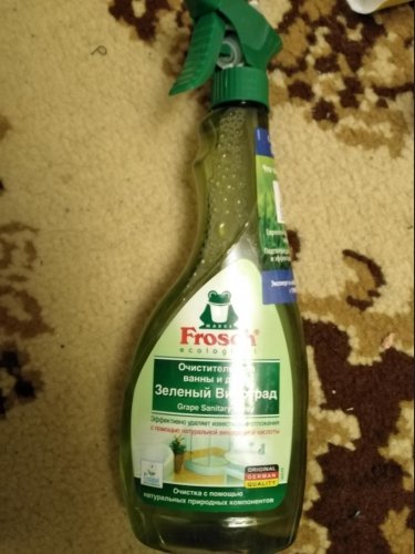 Фото Рідкий засіб для прибирання Frosch Чистящее средство для ванной Зеленый виноград 500 мл (4009175170941) від користувача Mexanik