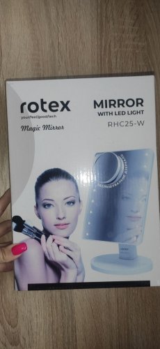 Фото  Rotex Дзеркало косметичне з підсвічуванням  RHC20-W Magic Mirror від користувача Zeusour