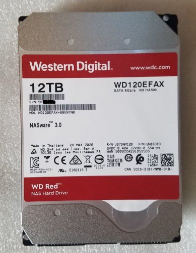 Фото Жорсткий диск WD Red 12 TB (WD120EFAX) від користувача Mns