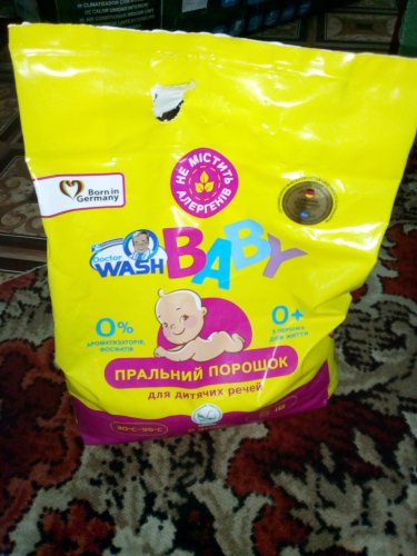 Фото Безфосфатний пральний порошок Doctor Wash Пральний порошок Baby, 2.4 кг (4260637722034) від користувача sdssn88