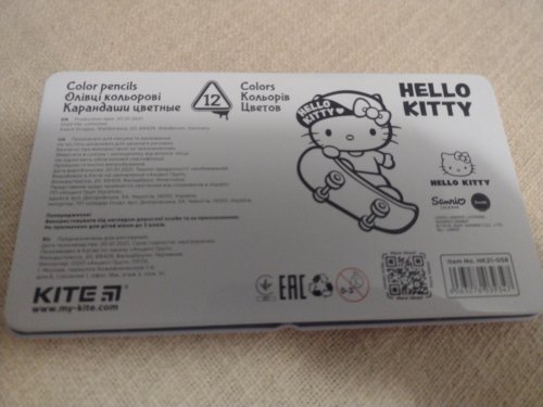 Фото Олівці, пастель Kite Карандаши цветные трёхгранные  Hello Kitty 12 шт. HK21-058 від користувача Уляна