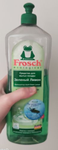 Фото Рідина для миття посуду Frosch Средство для мытья посуды Зеленый лимон 1 л (4009175148094) від користувача Kohran