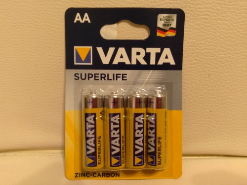 Фото Батарейка Varta AA bat Carbon-Zinc 4шт SUPERLIFE (02006101414) від користувача yxxx
