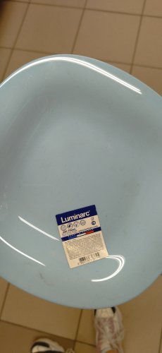 Фото закусочна / десертна тарілка Luminarc Тарелка десертная Carine Light Blue квадратная 19 см (P4245) від користувача Катруся