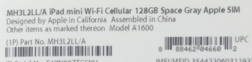 Фото Планшет Apple iPad mini 3 Wi-Fi + LTE 128GB Space Gray (MH3L2, MGJ22) від користувача liutyi