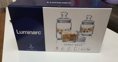 Фото Набір банок для сипких продуктів Luminarc COMET NOVA (P2332) від користувача Maya