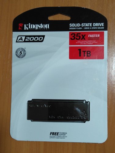 Фото SSD накопичувач Kingston A2000 1 TB (SA2000M8/1000G) від користувача 