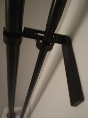 Фото Карниз IKEA RACKA / HUGAD Двойной гардинный карниз/комбинация, черный (699.292.47) від користувача Seem