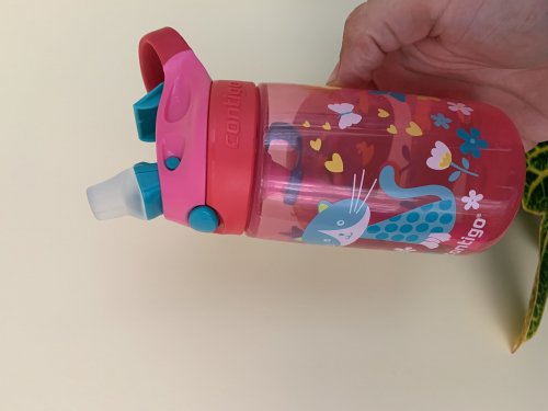 Фото Дитяча пляшка для напоїв Contigo Gizmo Flip 420 мл Pink (2116113) від користувача Kris