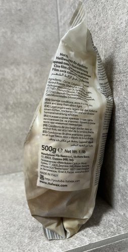Фото  ItalWax Пленочный воск для депиляции  Белый шоколад в гранулах 500 г (8032835163201) від користувача Volodymyr Perebykivskyi