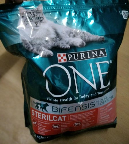 Фото сухий корм Purina One Steril Cat Salmon & Wheat 1,5 кг (7613035115439) від користувача Sergey