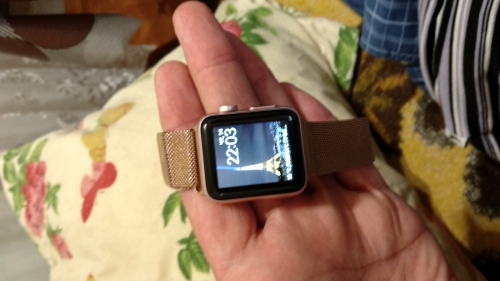 Фото Смарт-годинник Apple Watch Series 2 38mm Rose Gold Aluminum Case with Pink Sand Sport Band (MNNY2) від користувача _V_G_