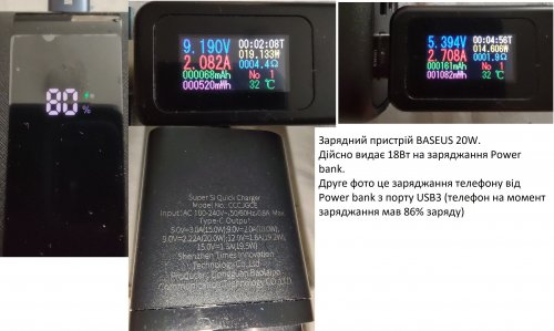 Фото Зовнішній акумулятор (павербанк) Silicon Power QS55 20000 mAh PD+QC3.0, VOOC+SC 22,5W Black (SP20KMAPBKQS550K) від користувача Сергей Мирчев