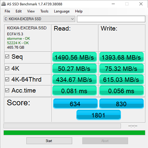 Фото SSD накопичувач Kioxia Exceria 500 GB (LRC10Z500GG8) від користувача dr0