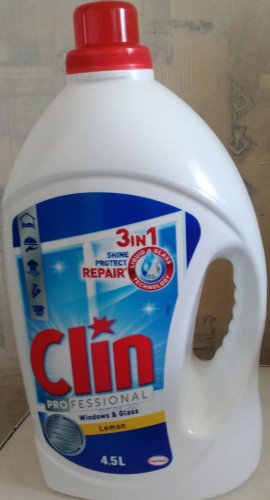 Фото Рідкий засіб для прибирання Clin Моющая жидкость для уборки для стекла професcиональный 4,5 л (9000100205245) від користувача Mexanik