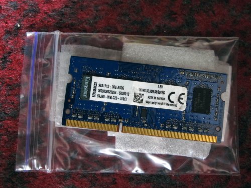 Фото Пам'ять для ноутбуків Kingston 2 GB SO-DIMM DDR3 1333 MHz (KVR1333D3S8S9/2G) від користувача grindcorefan1