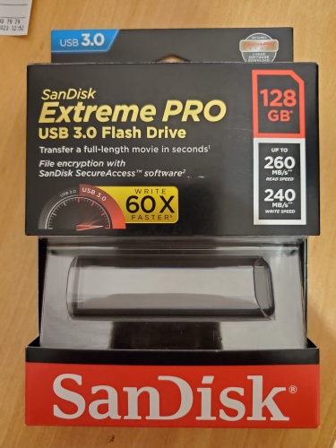 Фото Флешка SanDisk 128 GB Extreme PRO USB 3.2 Solid State Flash Drive (SDCZ880-128G-G46) від користувача Ironhide