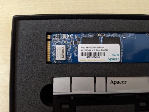 Фото SSD накопичувач Apacer AP500GAS2280Q4-1 від користувача Николай Сухих