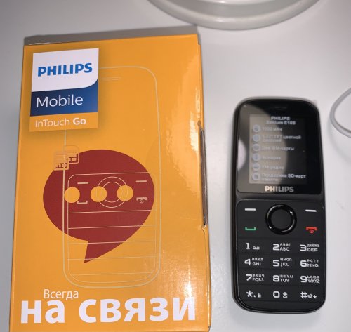 Фото Мобільний телефон Philips Xenium E109 Black від користувача Maya