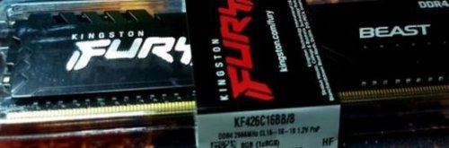 Фото Пам'ять для настільних комп'ютерів Kingston FURY 8 GB DDR4 2666 MHz Beast RGB (KF426C16BBA/8) від користувача 