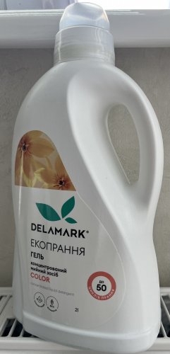 Фото Рідкий засіб для прання Delamark Гель Royal Powder Color 2 л (4820152331236) від користувача Volodymyr Perebykivskyi