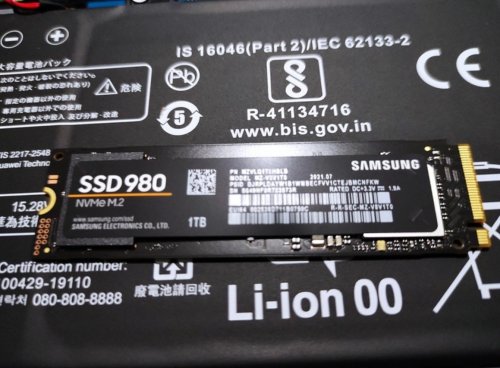 Фото SSD накопичувач Samsung 980 1 TB (MZ-V8V1T0BW) від користувача Егор